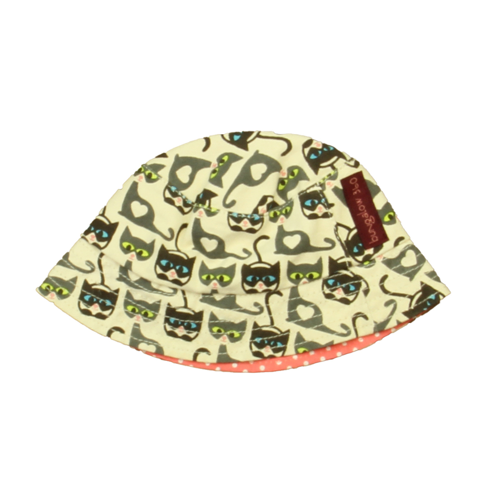 Bungalow Girls Ivory | Pink | Gray Cats Hat size: 2T